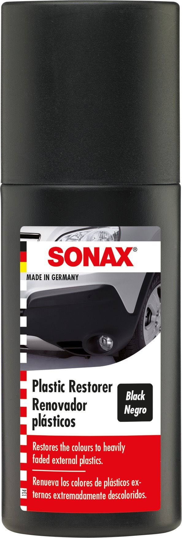 SONAX - Obnovovač plastov čierny, 100 ml