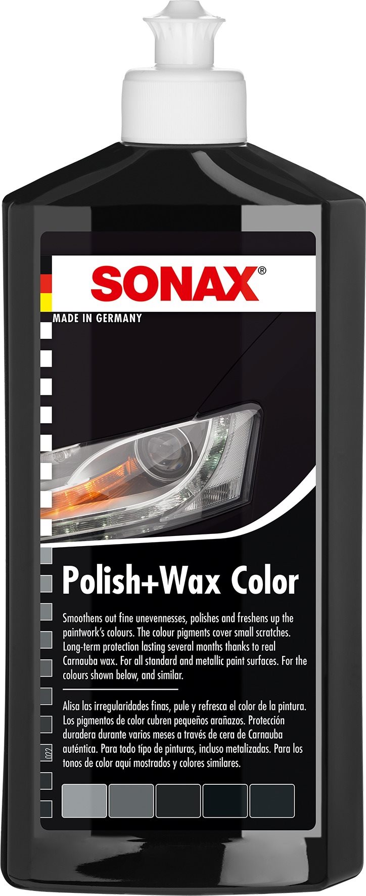 SONAX Polish & Wax COLOR čierny, 500 ml