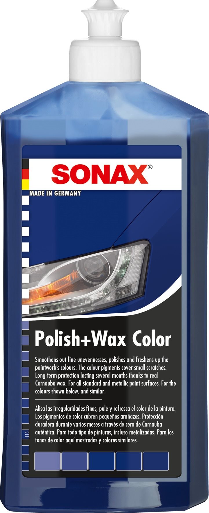 SONAX Polish & Wax COLOR modrá, 500 ml