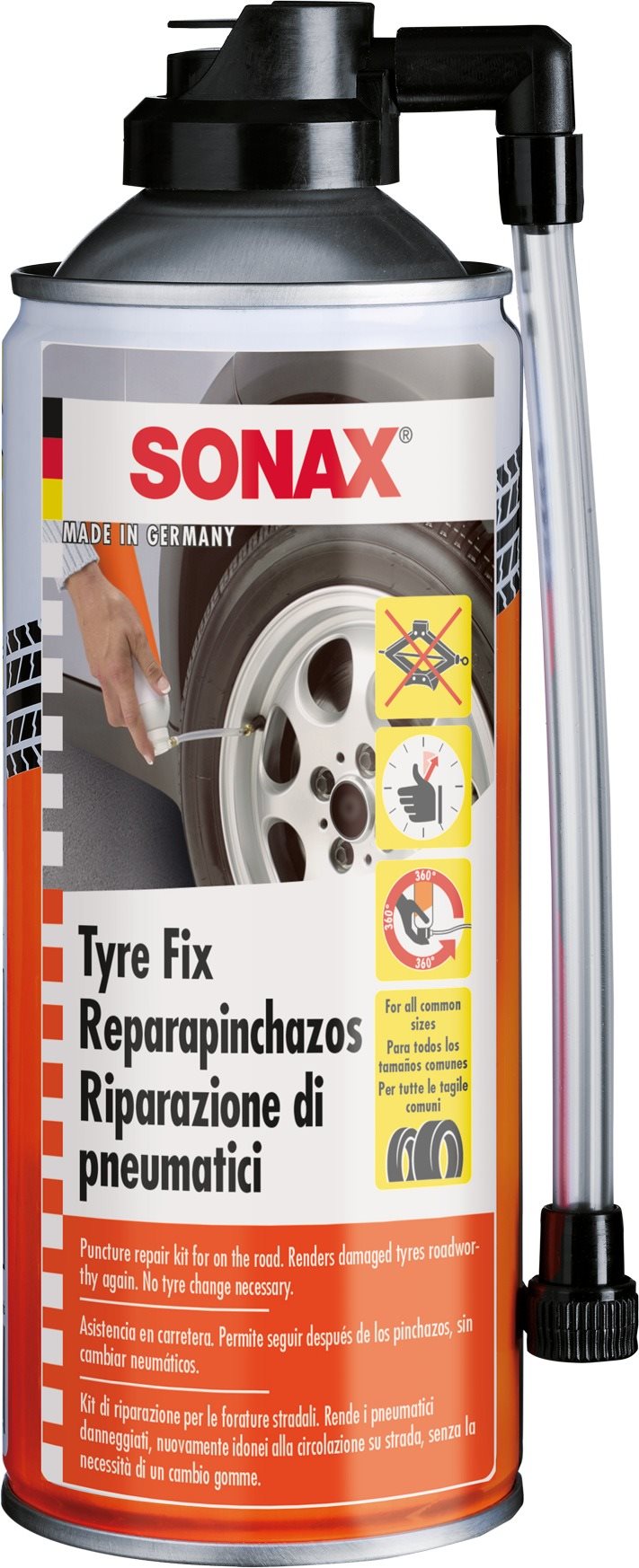 SONAX - Utesnenie pneu vozidiel - sprej, 400 ml