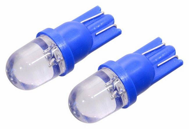 COMPASS 1 LED 12 V T10 modrá 2 ks