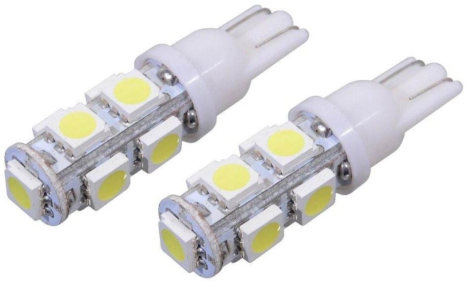 COMPASS 9 SUPER LED 12 V T10, biela, 2 ks