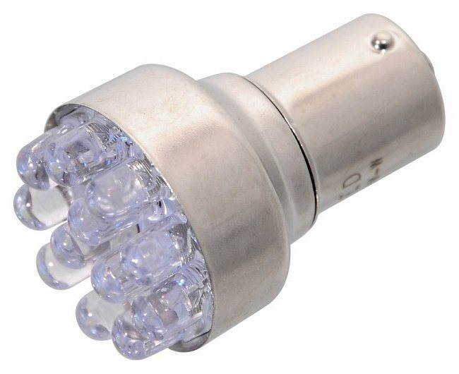 COMPASS 12 LED 12 V Ba15s, oranžová