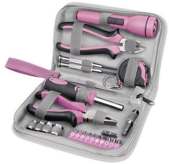 EXTOL LIGHT súprava náradia 24 ks, 1/4", EXTOL LADY, 6595