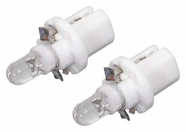 Compass Žiarovka 1 LED 12 V B8,5d, biela, 2 ks
