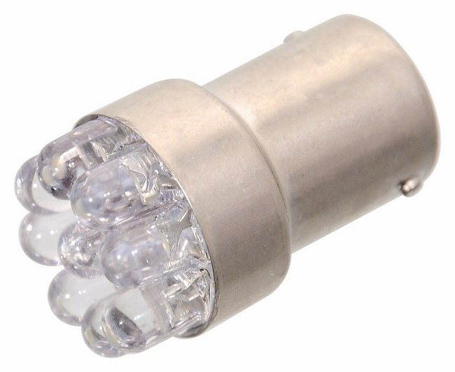 COMPASS Žiarovka 9LED 12V Ba15s biela úzka