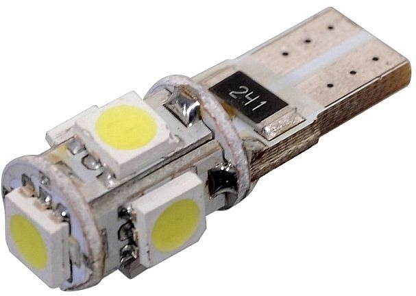 COMPASS 5 SMD LED 12 V T10 biela