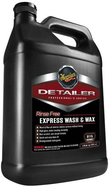 MEGUIAR'S Rinse Free Express Wash & Wax, 3.78l