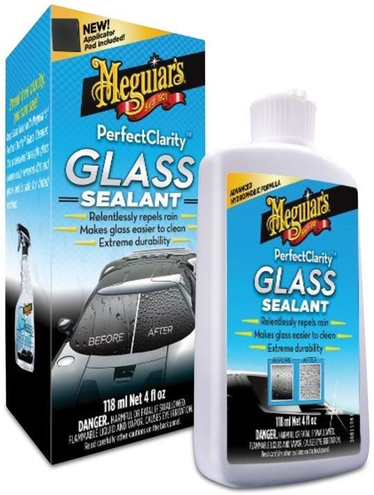 Meguiar's Perfect Clarity Glass Sealant – ochrana skiel a okien s efektom tekutých stieračov, 118 ml
