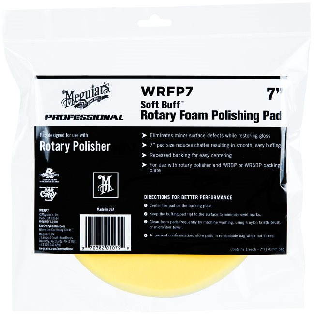 Meguiar's Soft Buff Rotary Foam Polishing Disc 7"