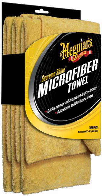 Meguiar's Supreme Shine Microfiber Towel – mikrovláknová utierka, 40 × 60 cm, balenie 3 kusy
