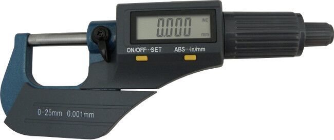 GEKO Mikrometer digitálny, 0 – 25 mm