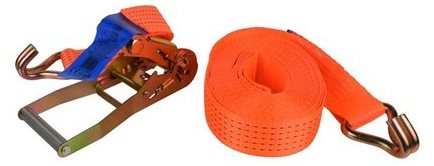 Popruh upínací s ERGO račnou a hákom, 6 m/5 t/50 mm