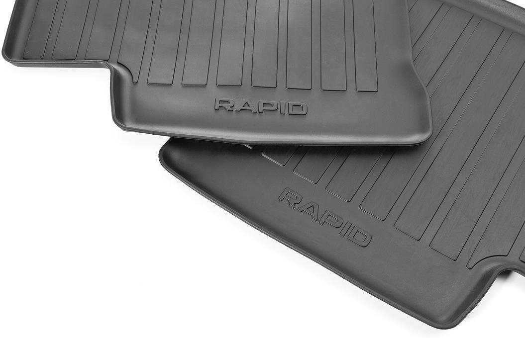ŠKODA súprava gumových kobercov RAPID