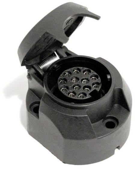 COMPASS Zásuvka ťažného zariadenia 13 pólov s tesnením
