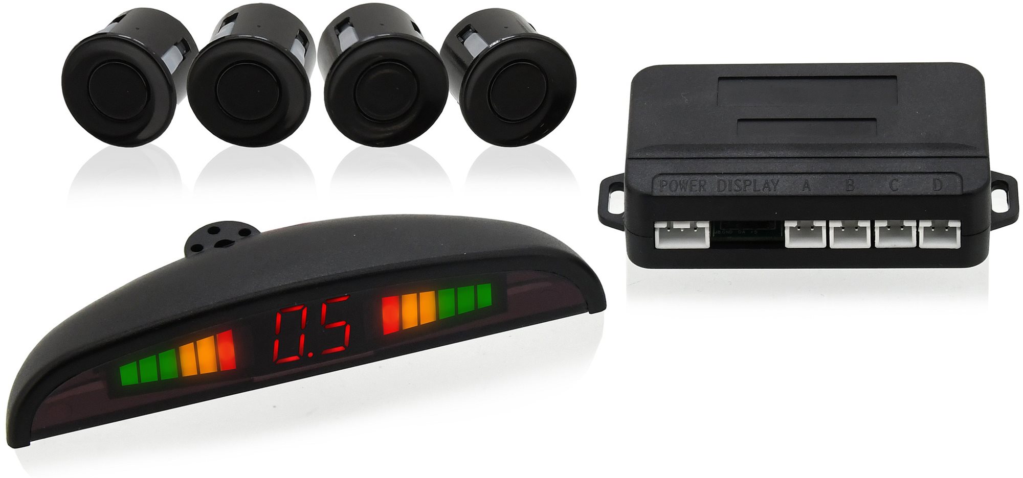 COMPASS - Parkovací asistent, 4 senzory, displej LED, bezdrôtový