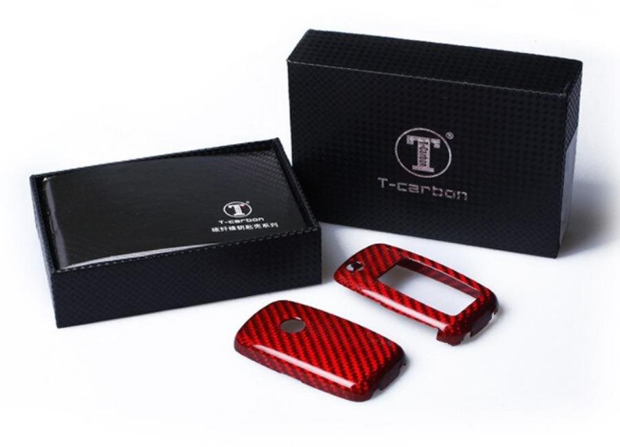 T-carbon pre VW / Škoda s vystreľovacím kľúčom, červená