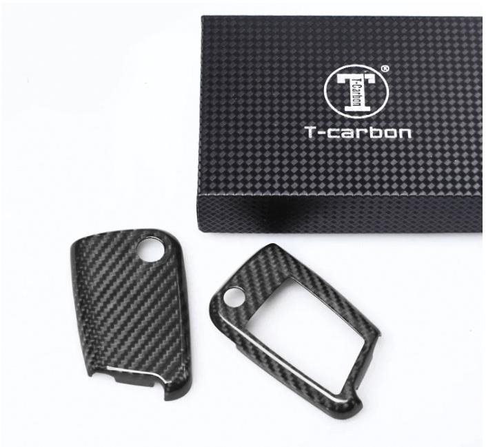 T-carbon pre VW / Seat / Škoda novšej generácie, s vystreľovacím kľúčom, čierna