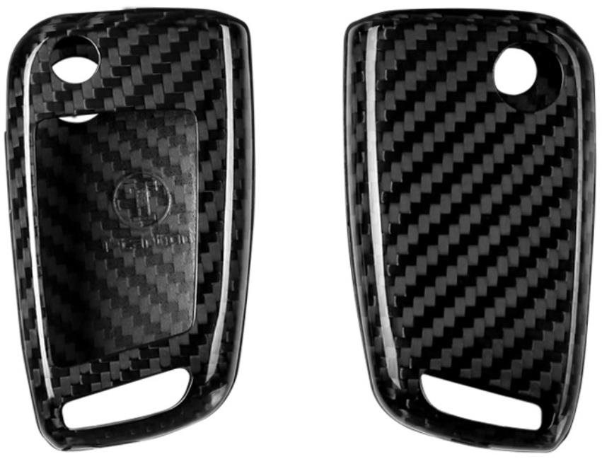 T-carbon pre Škoda Octavia, VW Golf 8 so základným kľúčom, čierny karbón