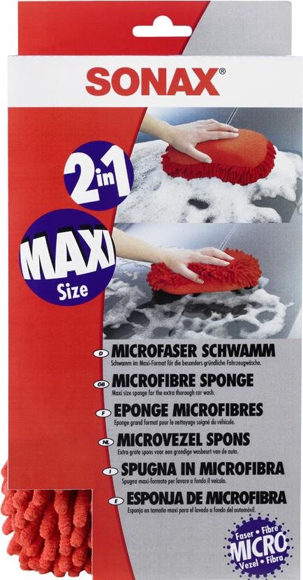Sonax Umývacia špongia z mikrovlákna červená