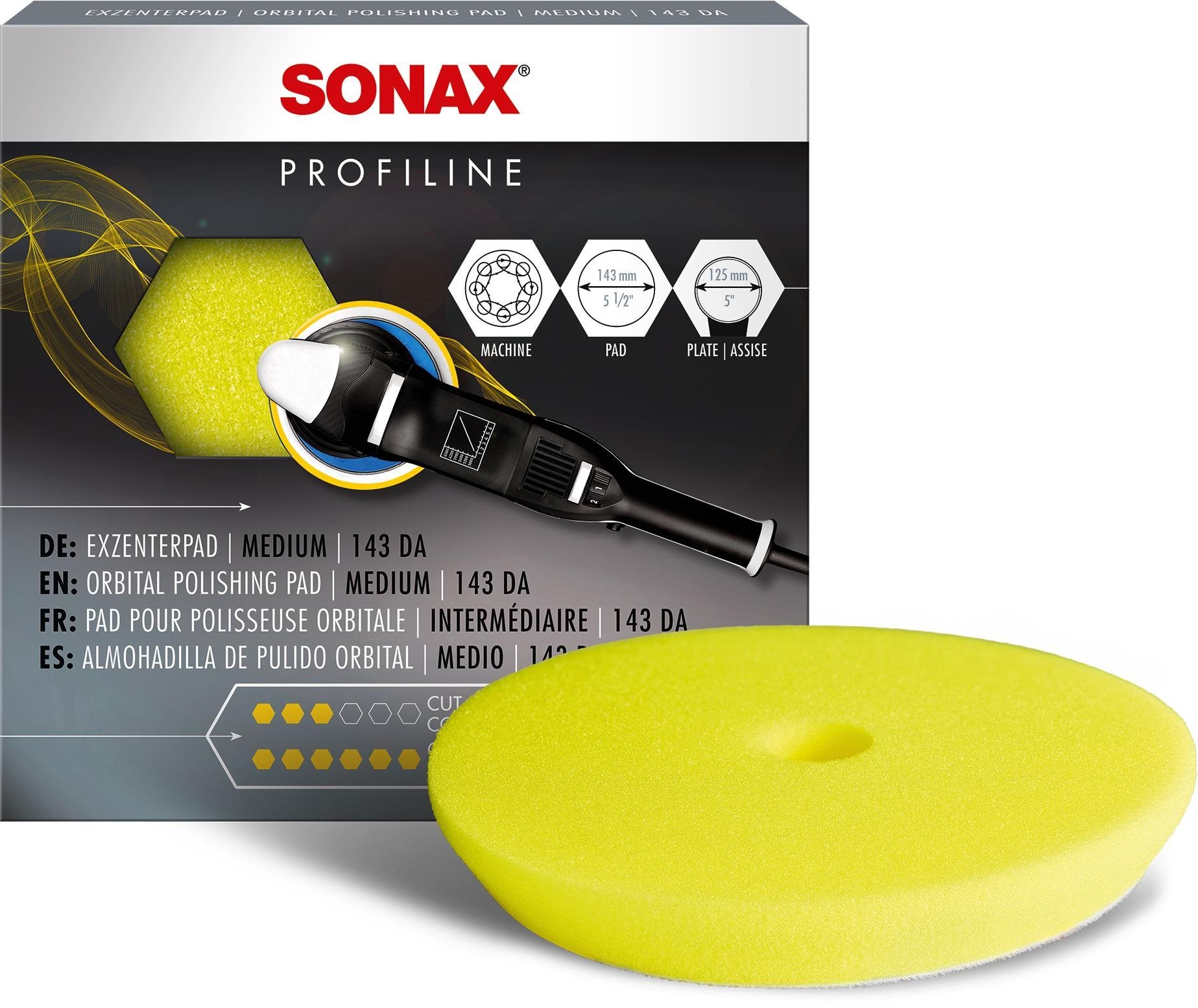 Sonax Profiline Kotúč DA žltý – 143 mm