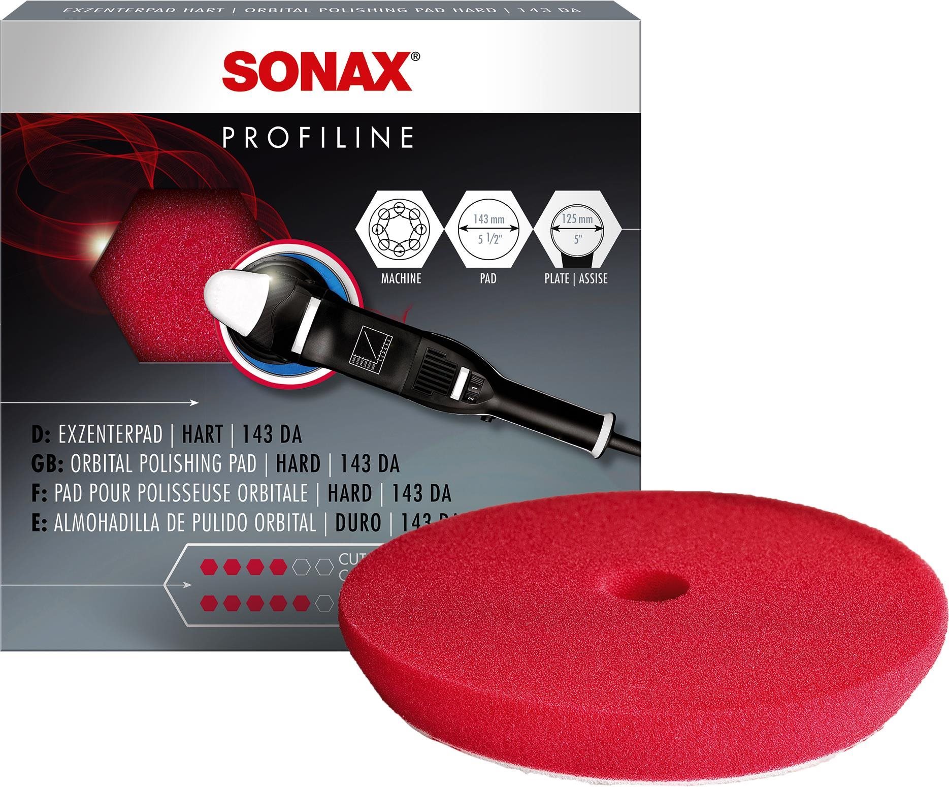 Sonax Profiline Kotúč DA červený – 143 mm