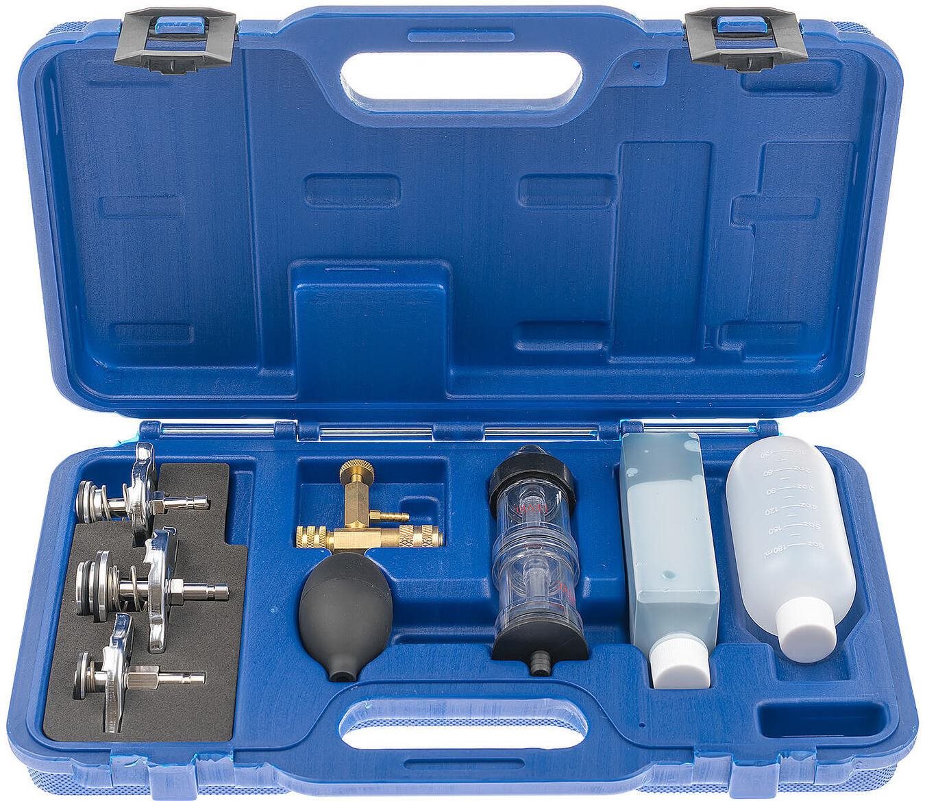 ASTA Tester tesnosti a úniku CO2 pod tesnením hlavy motora, 3 adaptéry