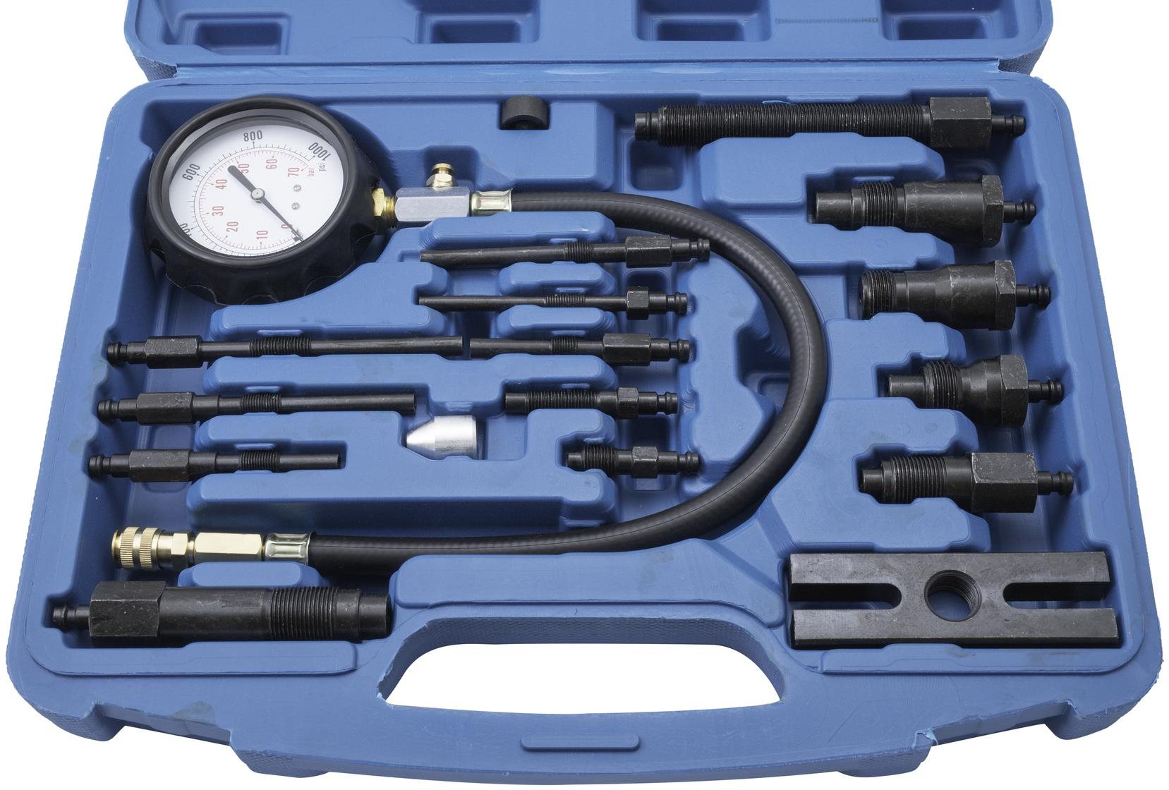 QUATROS QS30196 Kompresiometer, tester kompresie diesel, 16 kusov