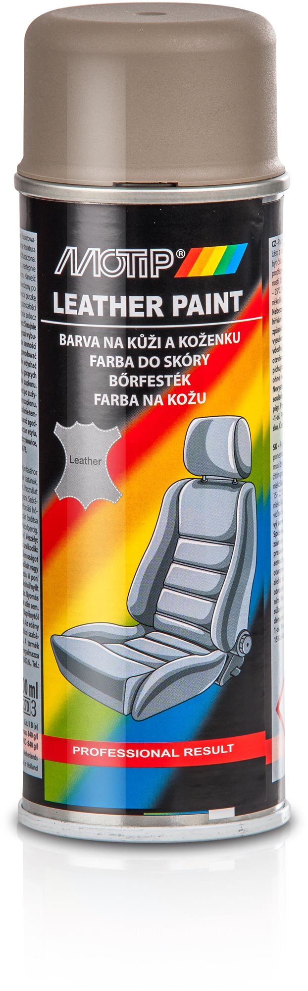 MOTIP Farba na kožu béžovo-sivá 200 ml