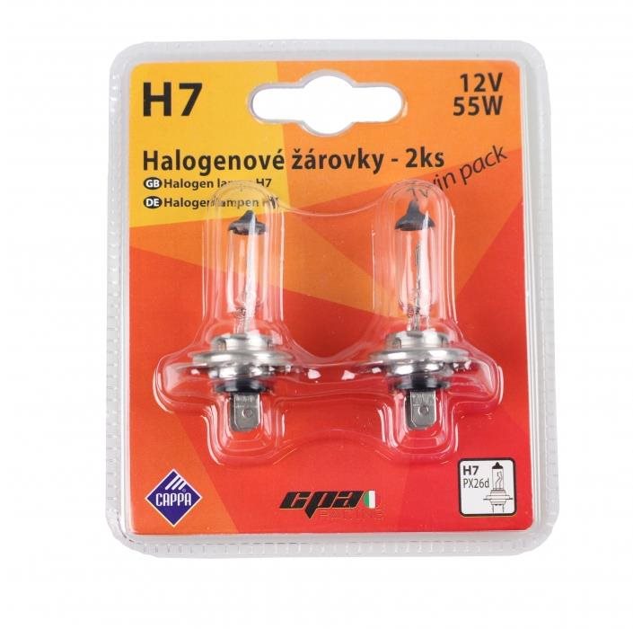 Cappa Halogénové žiarovky H7 – 12 V 55 W 2 ks