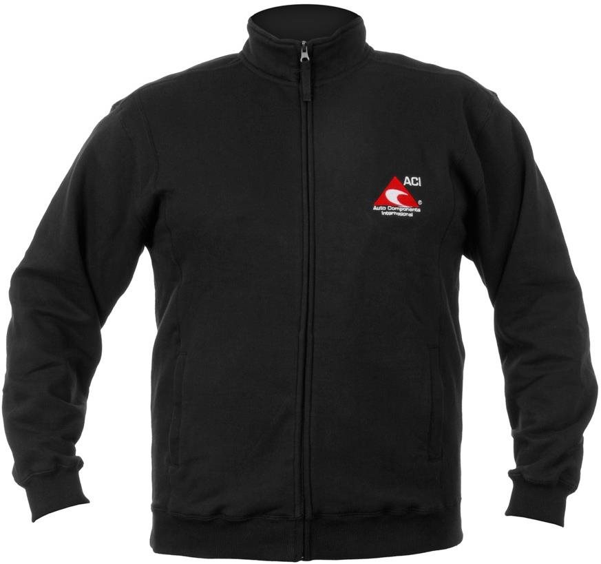 ACI mikina čierna na zips 280 g, veľ. XXXL