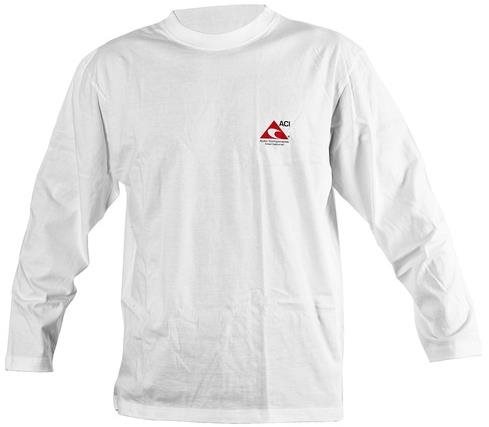 ACI tričko biele s dlhými rukávmi 160 g, veľkosť L