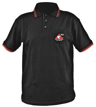 ACI triko čierne s golierom 220 g, veľ. XXL