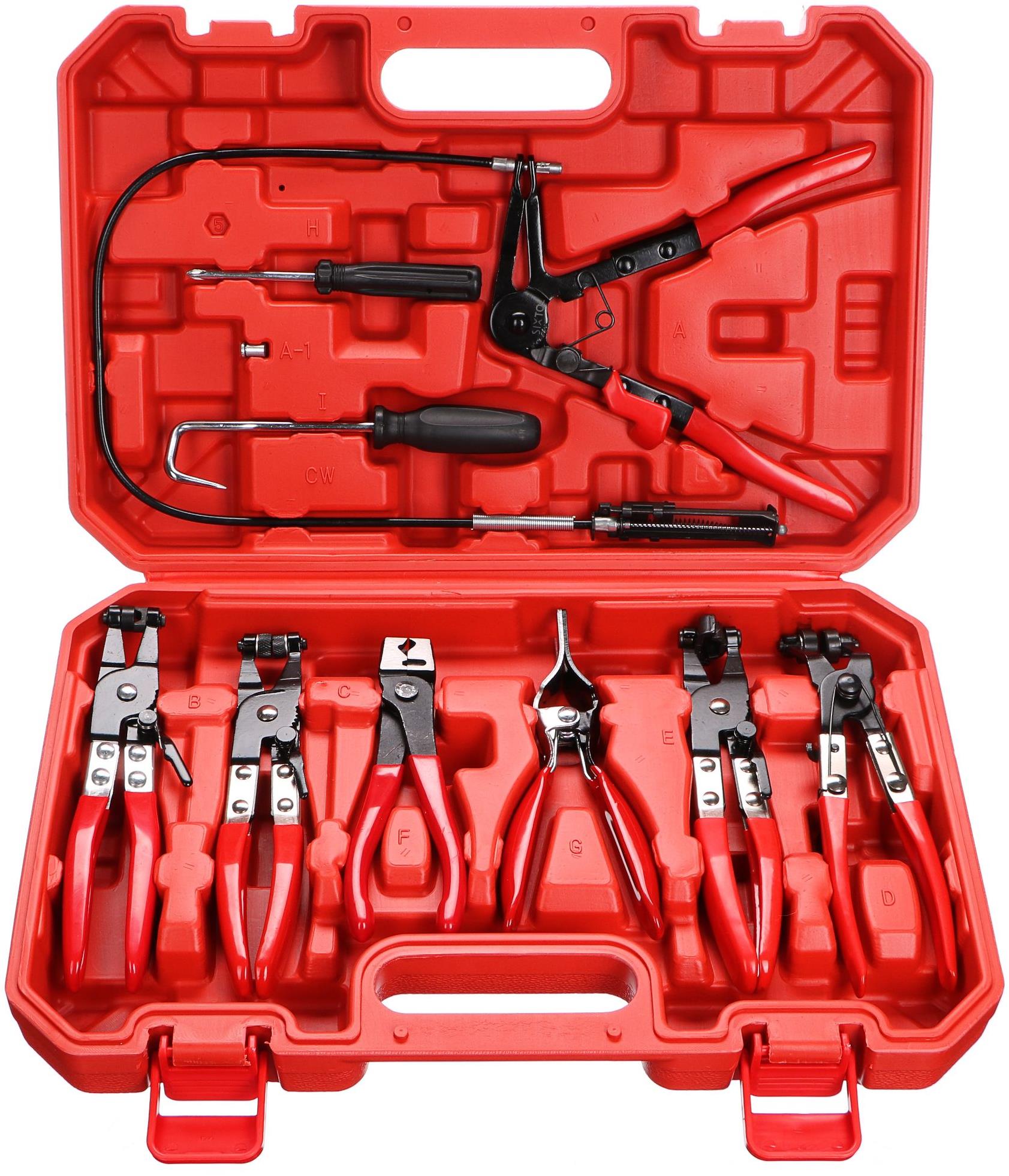 Sixtol Mechanic Hose Clamp Set 9 kliešte na hadicové spony