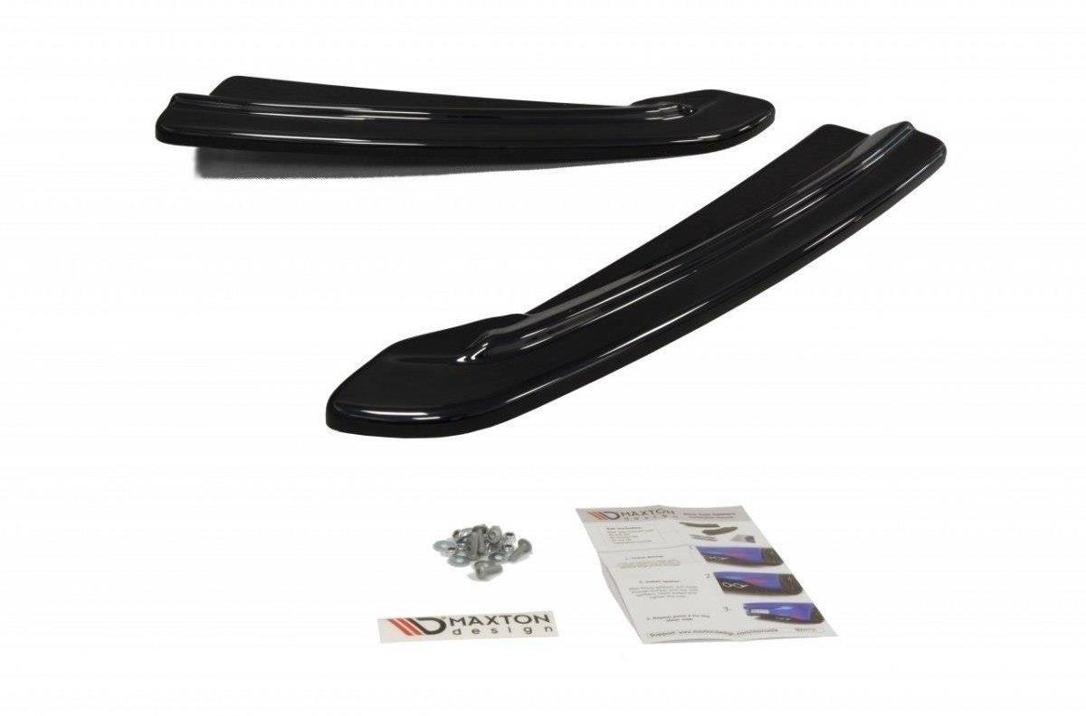 Maxton Design bočné difúzory pod zadný nárazník pre Škoda Superb Mk3, čierny lesklý plast ABS
