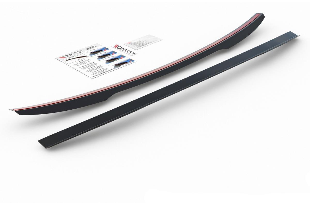 Maxton Design predĺženie spojlera na Audi A7 C8, A7 C8 S-Line, S7 C8, RS7 C8, čierny lesklý plast A