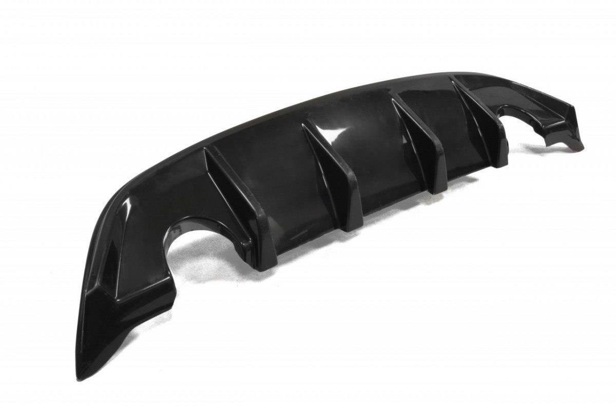 Maxton Design vložka zadného nárazníka pre Ford Focus ST Mk2 Facelift, čierny lesklý plast ABS