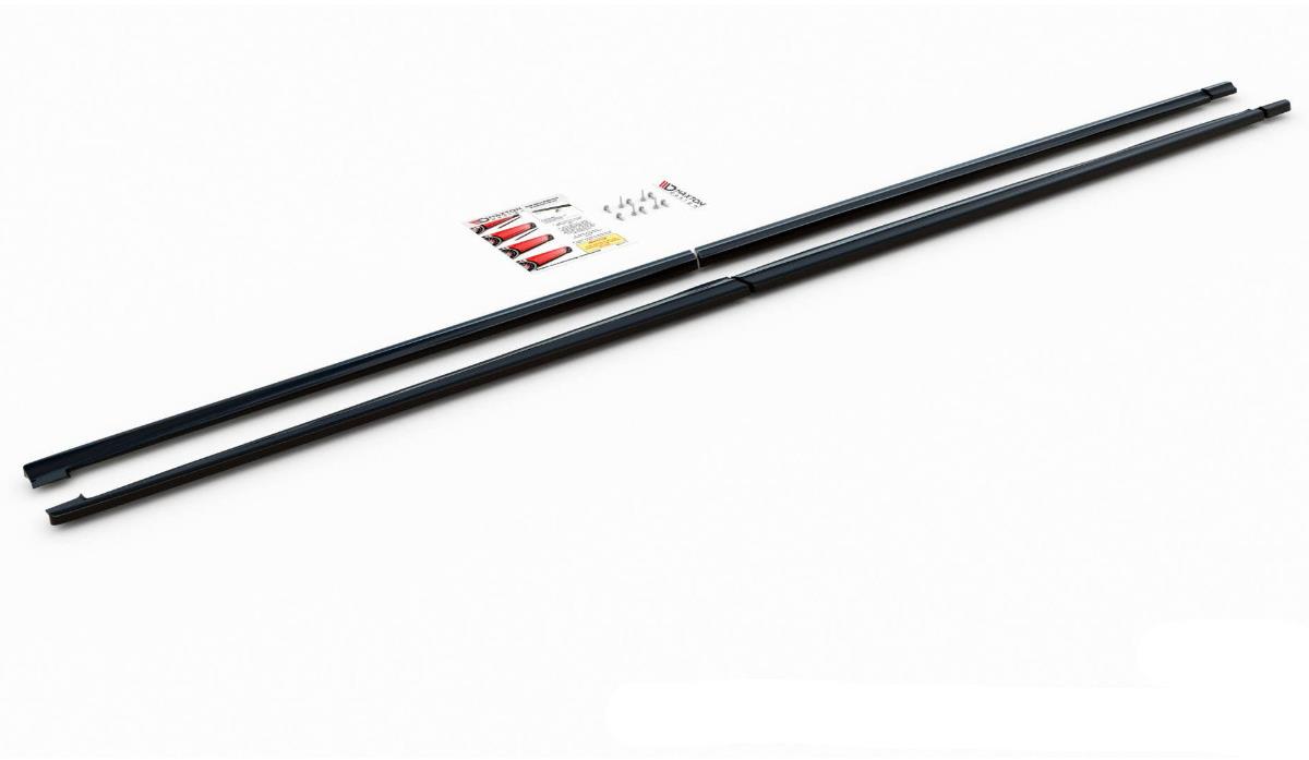 Maxton Design difúzory pod bočné prahy pre Mercedes trieda V W447F AMG-Line, čierny lesklý plast ABS