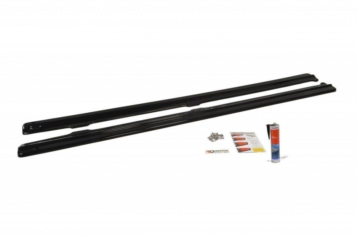 Maxton Design difúzory pod bočné prahy pre Volkswagen Golf GTI Mk5, čierny lesklý plast ABS