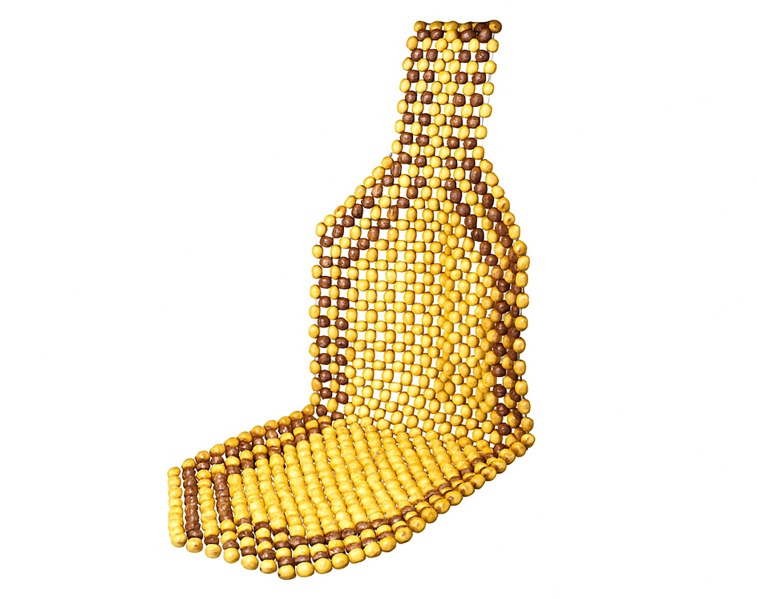 Cappa Beads masážny guľôčkový poťah, béžový, 40 × 130 cm