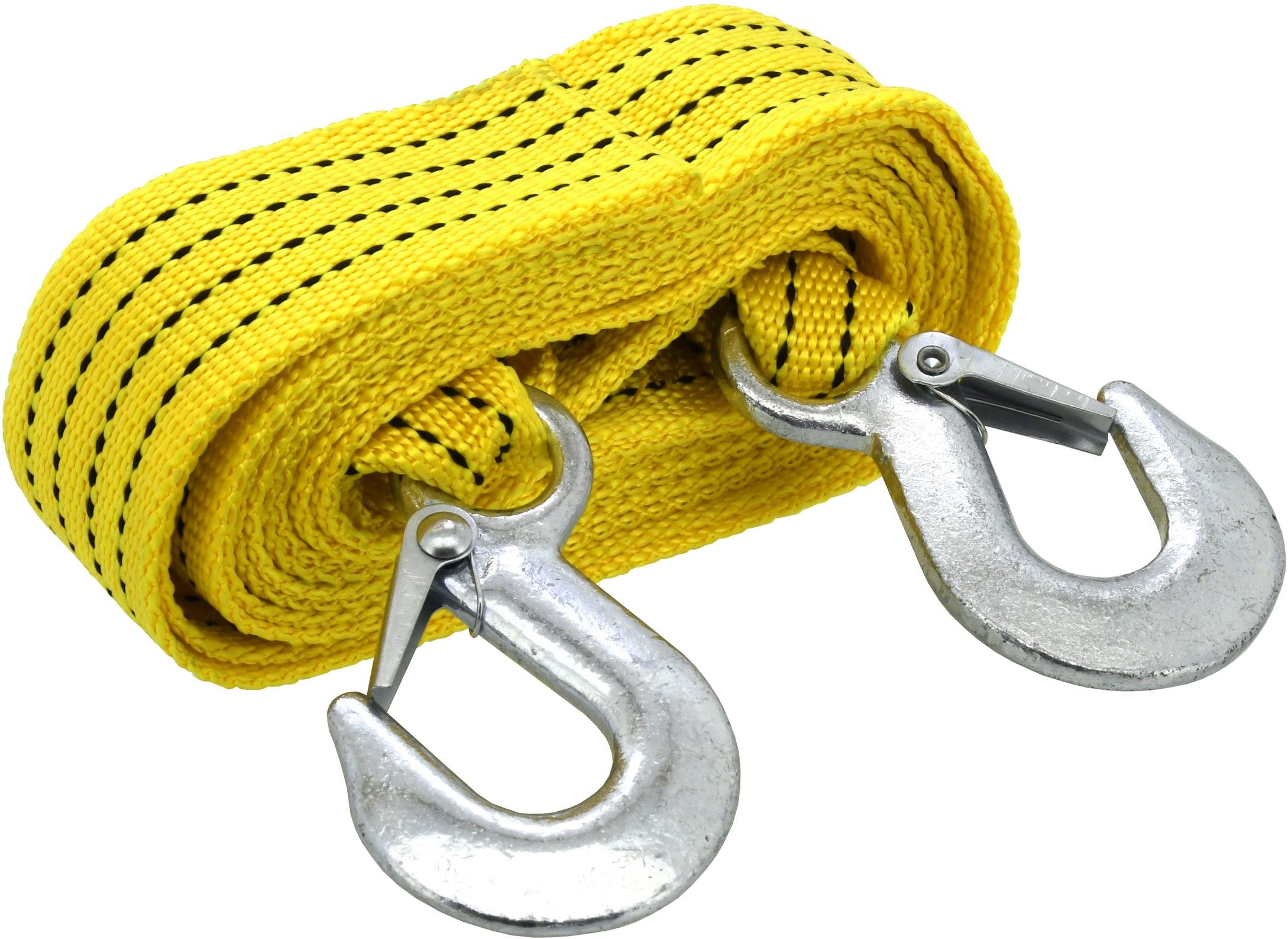 Compass ploché lano ťažné s karabínami