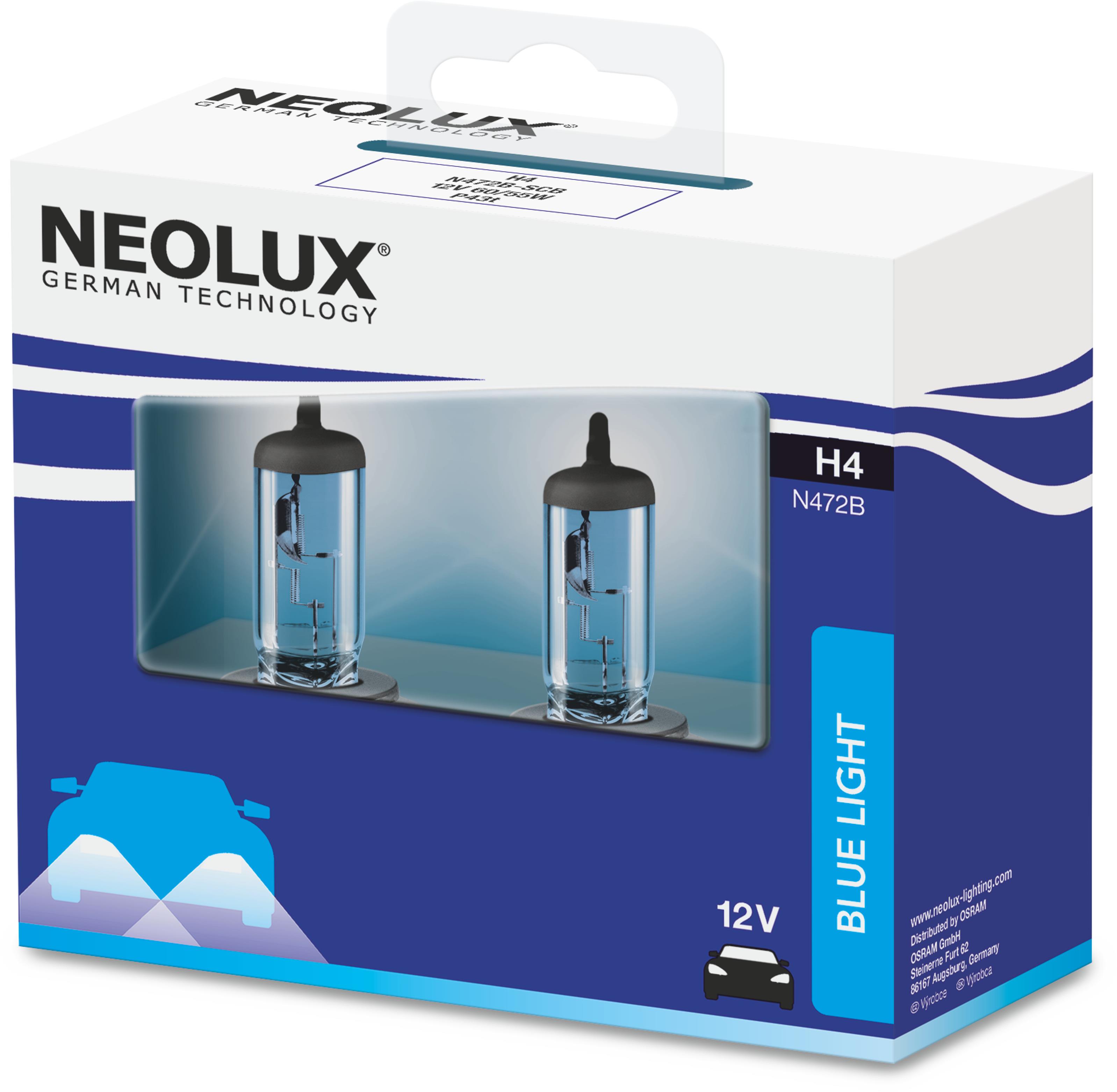 NEOLUX H4 Blue Light 12V,60/55W