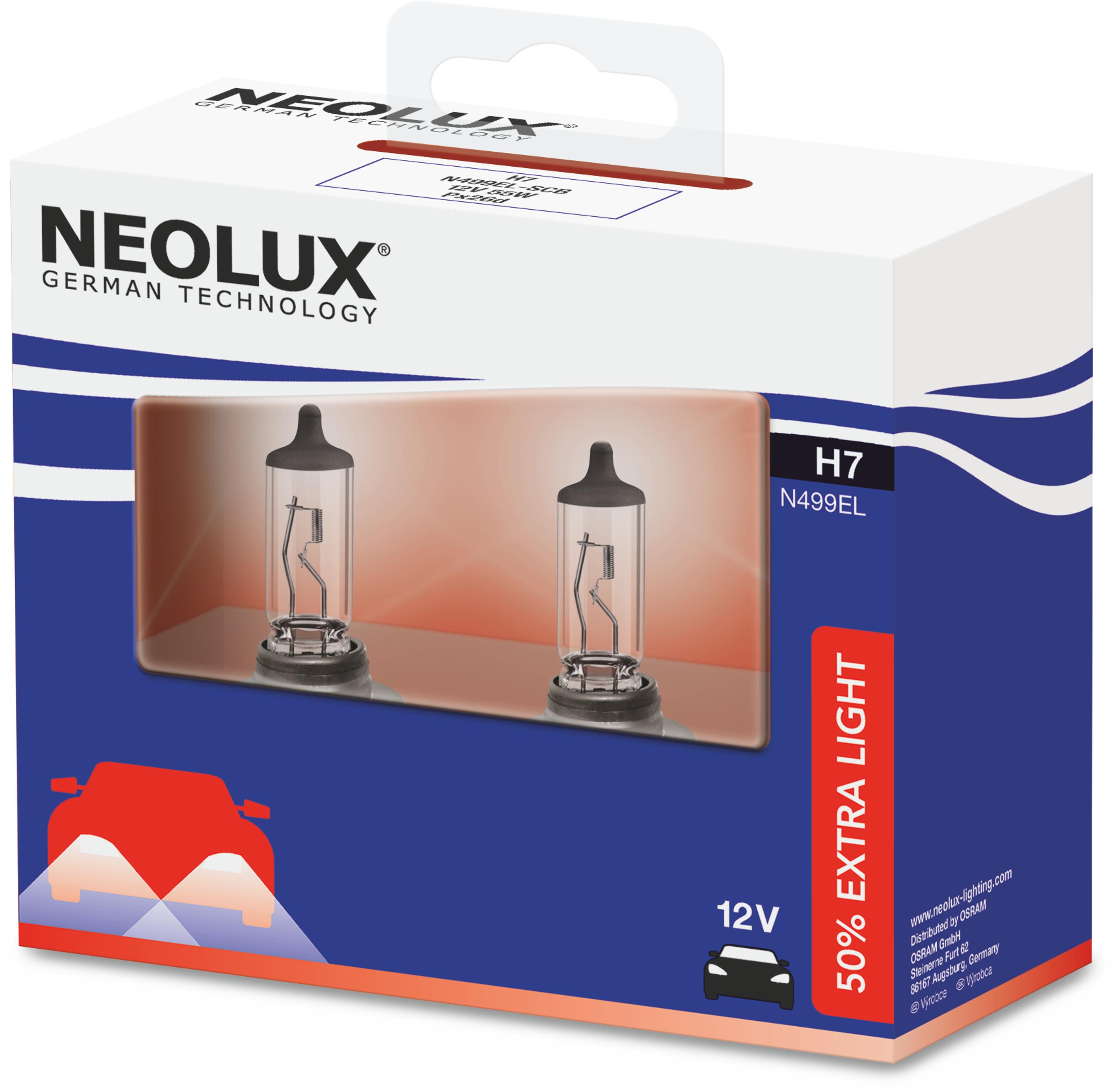 NEOLUX H7 Extra Light +50% 12V, 55W