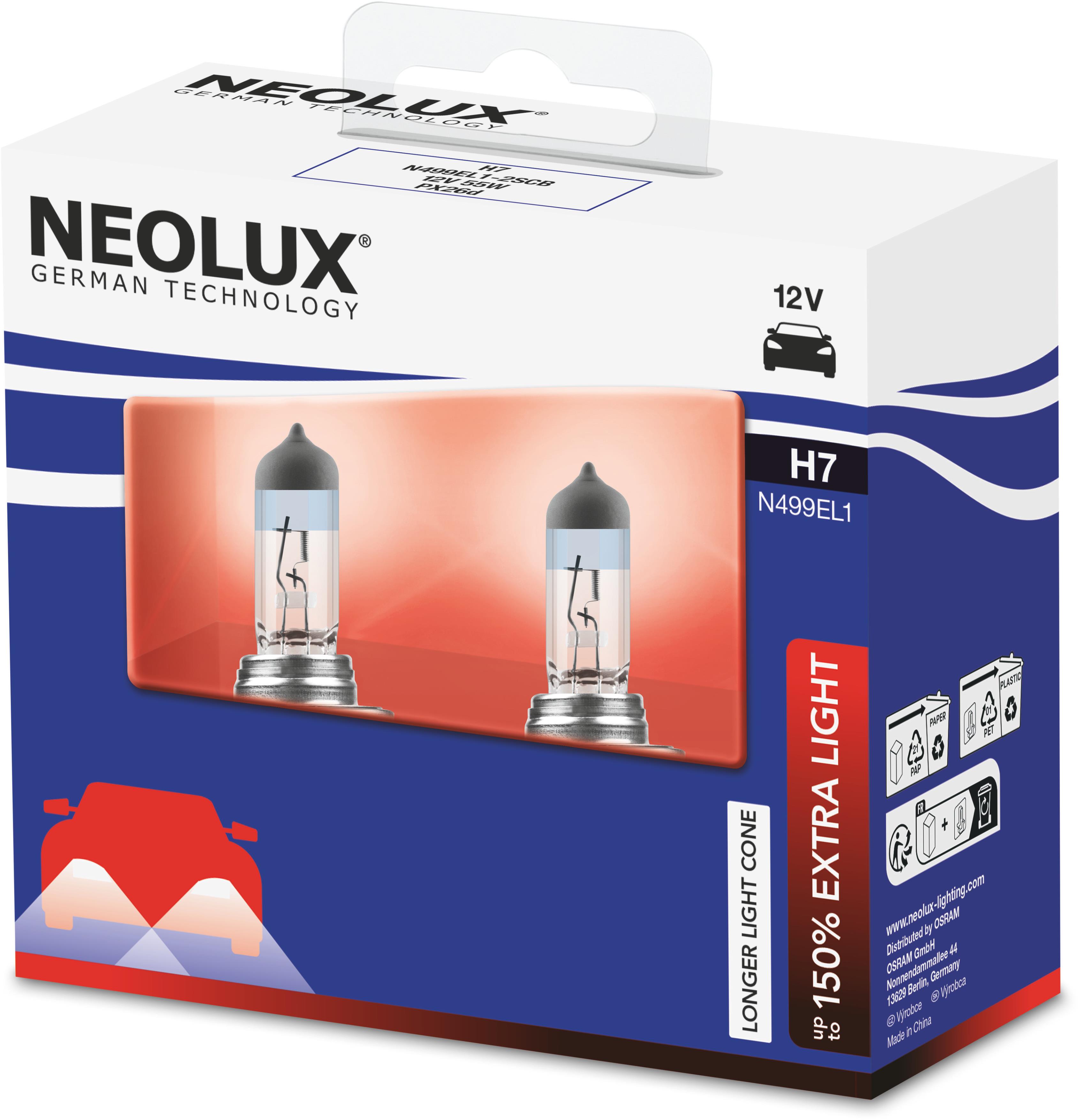 NEOLUX H7 Extra Light +150% 12V, 55W