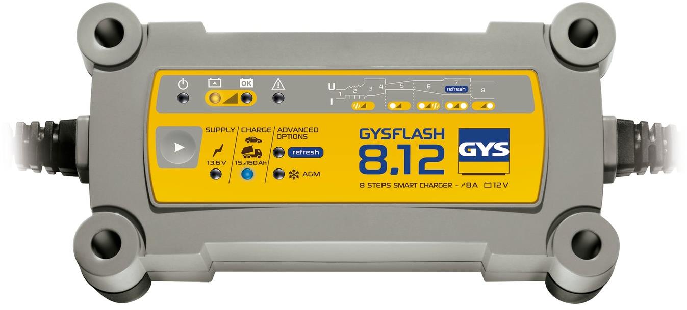 GYS Gysflash 8.12, 12 V 15 – 160 Ah, 4 A