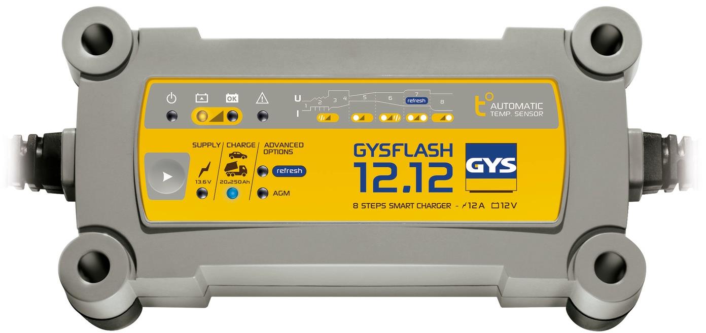 GYS Gysflash 12.12, 12 V, 20 – 250 Ah, 12 A