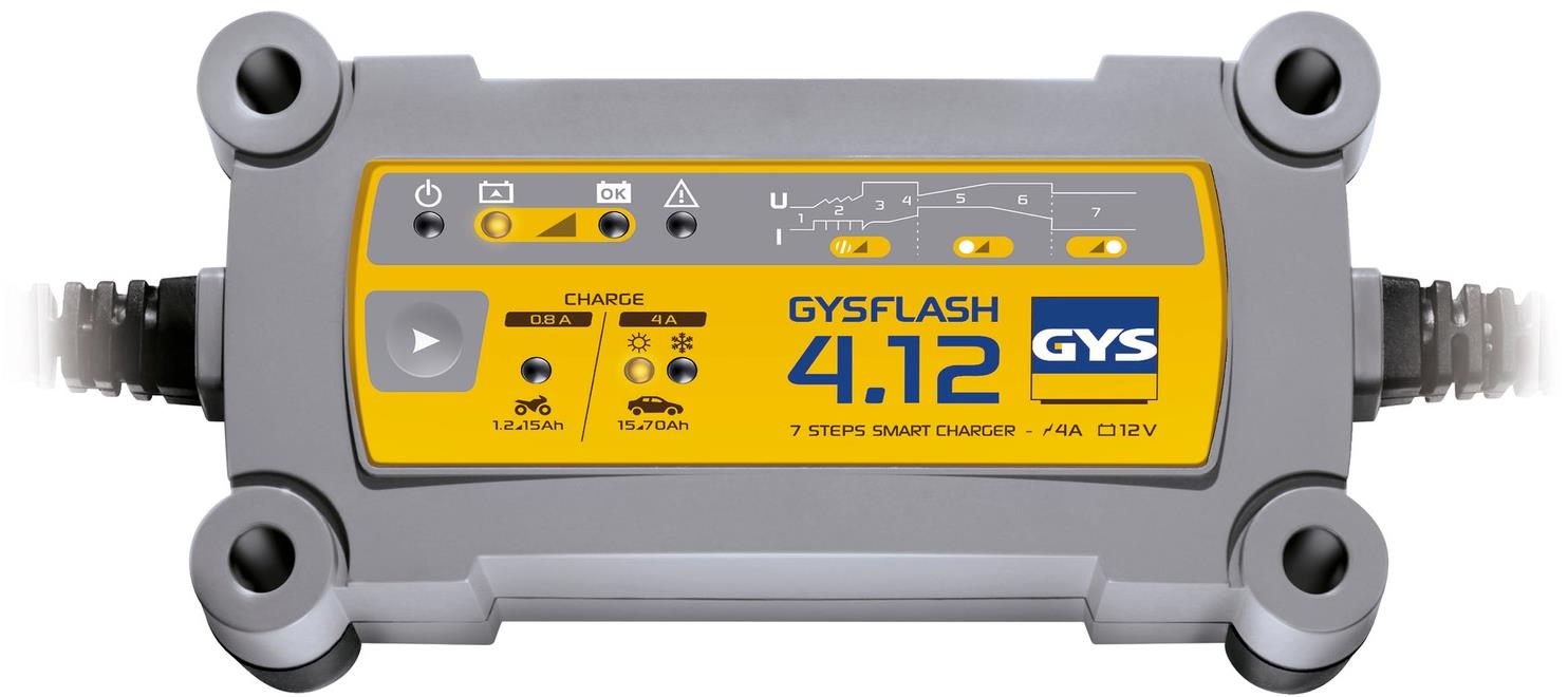 GYS Gysflash 4.12, 12 V, 1,2 – 90 Ah, 4 A