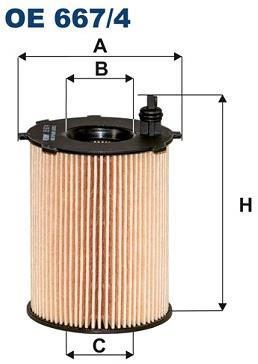 FILTRON Olejový filter OE 667/4
