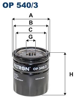 FILTRON Olejový filter OP 540/3