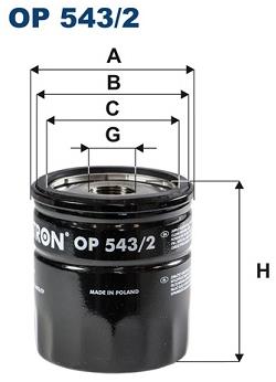 FILTRON Olejový filter OP 543/2